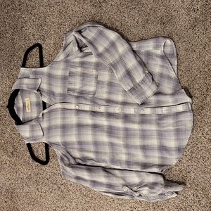 Hollister open shoulder button-up
